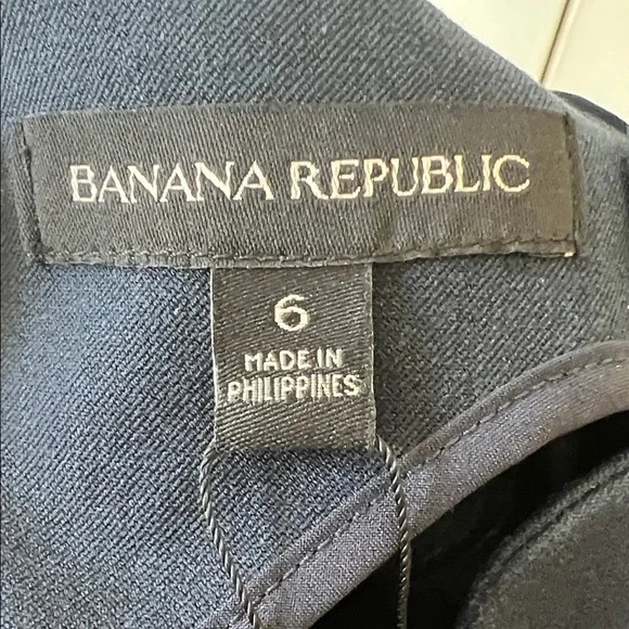 NWT Banana Republic Elegant Navy Midi Dress - Picture 3 of 6